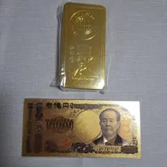 福沢諭吉 純金コート24k 8億円札 縁起物コレクション 幸運 運気アップ