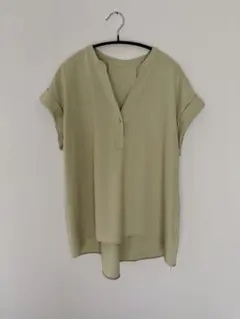 Collage(新品タグ付き)オリーブグリーン チュニック 半袖のサムネイル