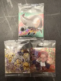 ワンピース大海賊シールウエハースLOG.14 ルフィ＆シャンクス＆ヤソップ