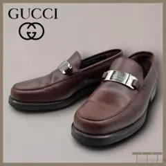 GUCCI グッチ ローファー メタルプレート サイズ37 24cm相当 - メルカリ