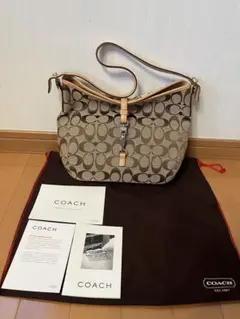 COACH ショルダーバッグ ベージュ/ブラウン