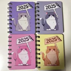 猫 ねこ メモ帳 スパイラルリング リング 罫線 小さい