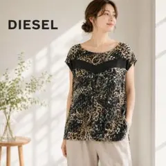 4美品　大きいサイズ　DIESEL チェーン柄　チュニックのサムネイル