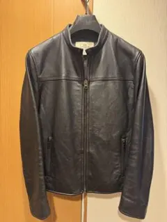 COACH シングルライダースジャケット Sサイズ ブラックレザー 牛革