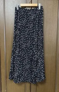 美品　ユナイテッドアローズ　リーフプリントプリーツマキシスカート