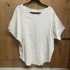 antiqua Vネック 半袖 Tシャツ ホワイトのサムネイル