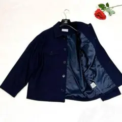 新品同様✨　マッキントッシュ　ウール　ジャケット　ブルゾン　ネイビー　XLのサムネイル