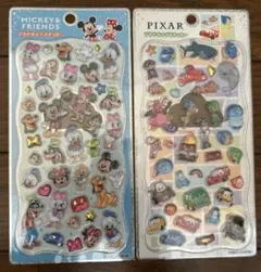 正規品　プチドロップステッカー　ミッキーフレンズ　ピクサー