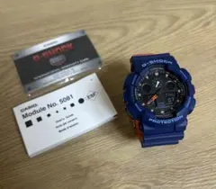 CASIO G-SHOCK GA-100L-2AJFブルー×オレンジ稼働品訳ありのサムネイル