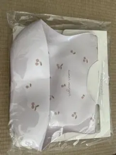 お食事エプロン 薄紫色 小花柄