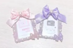 トレカケース ホイップ デコ ピンク 紫