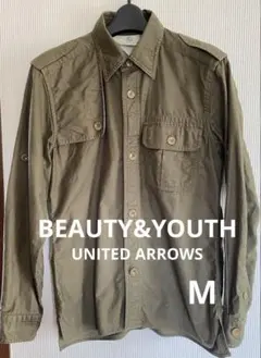 【美品】BEAUTY&YOUTH ミリタリーシャツ　ジャケット　M