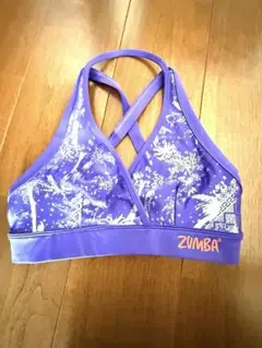 【正規品】ZUMBA ズンバ　紫　パープル クロスストラップブラ　S