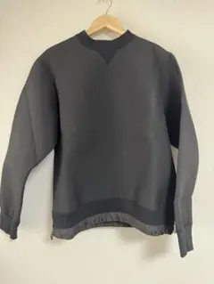 Sacai ブラックスウェット ジッパー付き裾のサムネイル