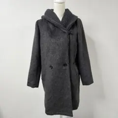 レトロガール/RETRO GIRL フード ロング コート【M】グレー