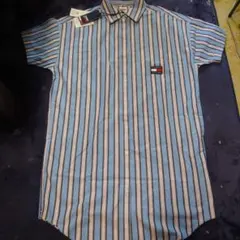 TOMMY JEANS ストライプシャツワンピース Mサイズのサムネイル