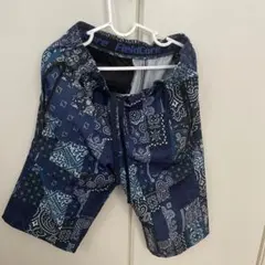 FieldCore バンダナ柄 ハーフパンツ ネイビー系
