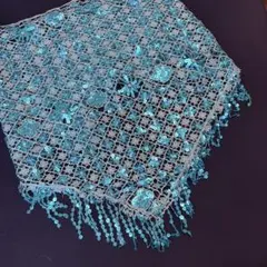 ベリーダンス ヒップスカーフ　水色