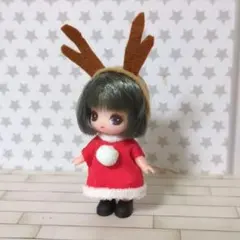 A401ミニチュアドール（ぷちリカちゃんサイズ）ドレス、ヘアバンド、パンツ