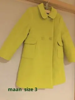 maan ベルギー製ウールコート 3Y モヘア
