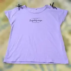 Brightly days リボン付きTシャツ 160