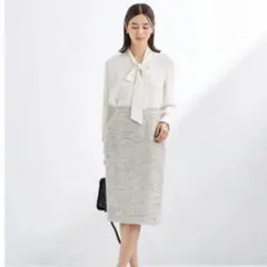 green label relaxingツイードタイトスカート 38