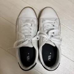 ZARA ホワイト スニーカー 36 23センチ