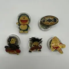 アニメキャラクター ピンバッジ 5個セット