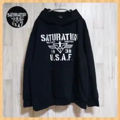 ●ノイ・カンパニー● フードパーカー ブラック 3L 大きいサイズ