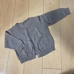 テータテートボタン付きカーディガン90