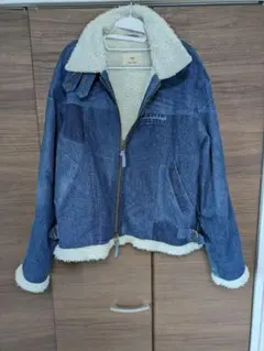 メンズデニムボアジャケット ショート