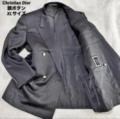 Christian Dior ヴィンテージ 銀ボタン ダブルジャケット XL