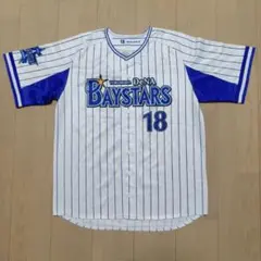 ①横浜DeNAベイスターズ 小園選手 旧ホーム ユニフォーム Oサイズ #18