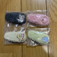 エンジェルブルー ボアヘアクリップ E賞 エニマイくじ　4個セット