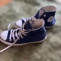 CONVERSE ネイビー ハイカットスニーカー21cm