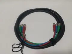 CANARE V3-3C 3連同軸ケーブル BNCコネクタ 2.4mのサムネイル