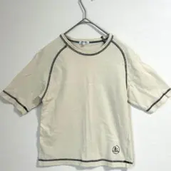 ビーミングバイビームス キッズ Tシャツ 130 半袖 白 ラグラン 男の子のサムネイル