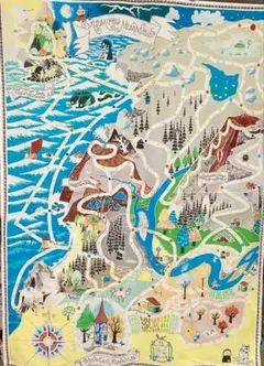 MOOMINプリズムアートパズル216ピース ムーミン谷の地図 やのまん
