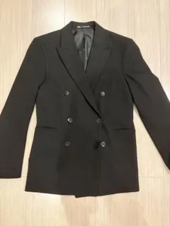 ZARA ザラ　ブラック ダブル　テーラードジャケット スーツ　46