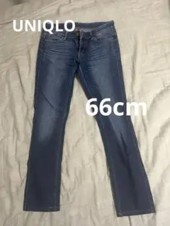 【ユニクロ】スリムフィットデニム 26 (66cm)ダークブルー