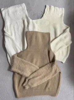 レディース　ニット　ハイネック　３点セット　まとめ売り