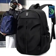 リュック バックパック ブラック ビジネスバッグ USB 多機能 大容量 通勤