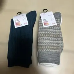 新品　UNIQLO HEATTECH ソックス 2ペア 二セット23-25cm