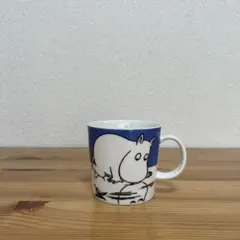 【廃盤】ARABIA ムーミン マグカップ vintage 氷 ブルー 青