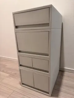 無印良品　ポリプロピレン　小物収納ケース　ホワイトグレー　4種セット