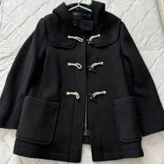 UNIQLO ダッフルコート ブラック レディース