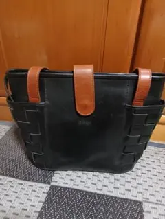 bree 黒 トートバッグ 編み込みデザイン