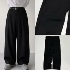 90s MERONA レーヨン ツイル織り 2タック スラックス ワイド 光沢のサムネイル