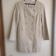 NATURAL BEAUTY ベージュ ダブルブレストコート