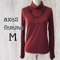 axes femmeトップス タートルネック 長袖カットソー Mサイズ/USED